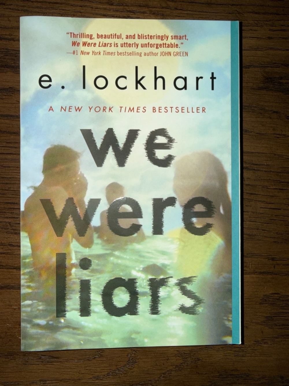We Were Liars by e. lockhart - Paperback Book - Teal Accents